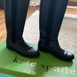 Kate Spade Scalloped Riding Boots